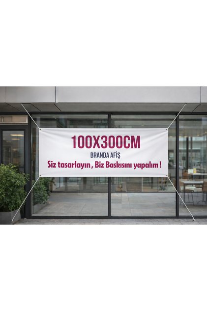 100x300 Cm Branda - Afiş- Pankart