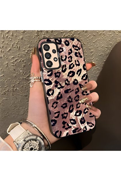 Samsung Galaxy A33 Compatible Leopard Print Shock Resistant Protective Phone Case