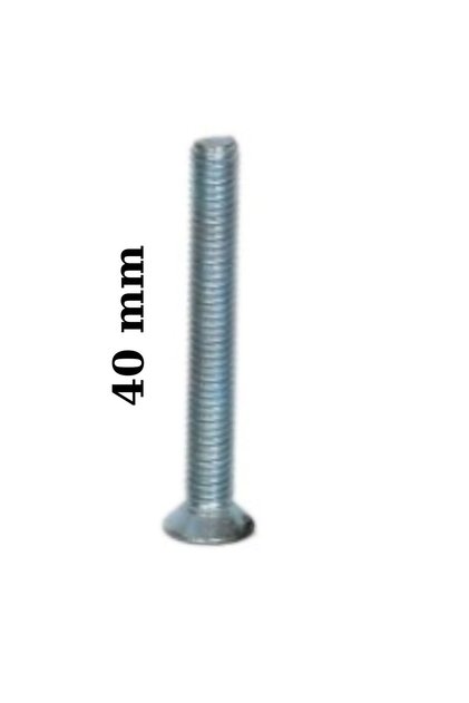1 adet M4x40 YHB Metrik Vida - 4cm Mobilya Kulp Vidası
