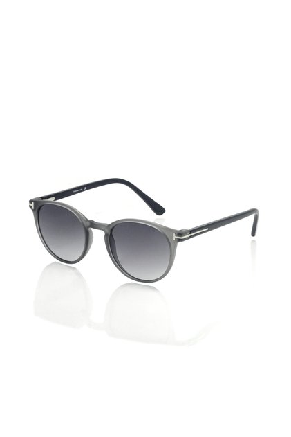 Round Gray Frame Unisex Sunglasses