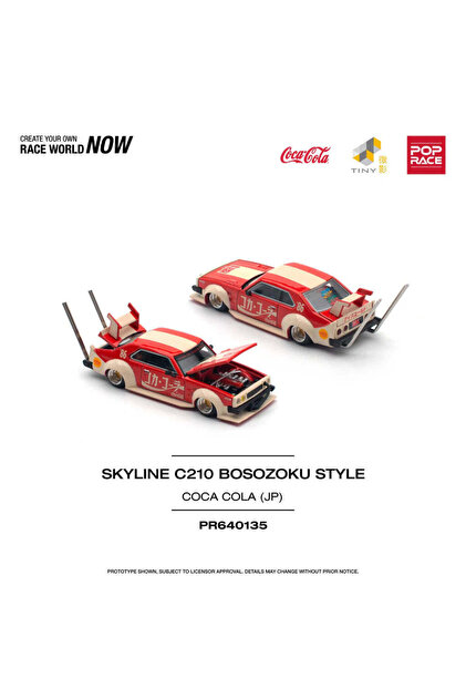 POPRACE PR64 5台セット Pop Race Skyline c210 Racer Bosozoku Style 5'li SET (PR64-26 PR64
