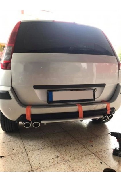 FORD FUSION UYUMLU BODY KİT DİFÜZÖR 4 ÇIKIŞ YUVARLAK GRİ MODEL 3