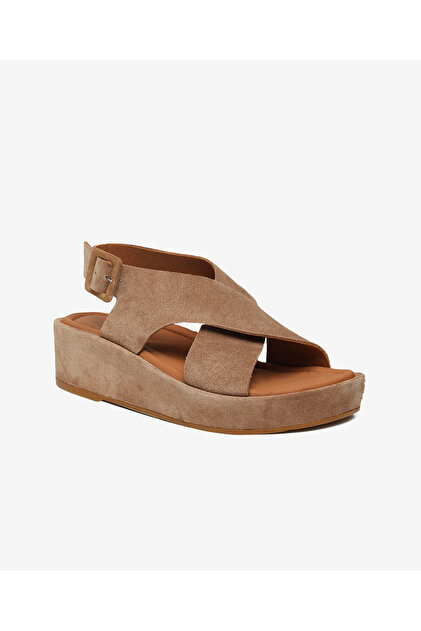 クラフト・布製品 taneee Greyder Kadın Tütün Hakiki Deri Comfort Sandalet 6Y2CS35821