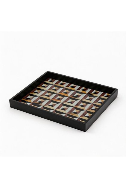 New In Mirabella Tray 40X32X4 cm -Brown