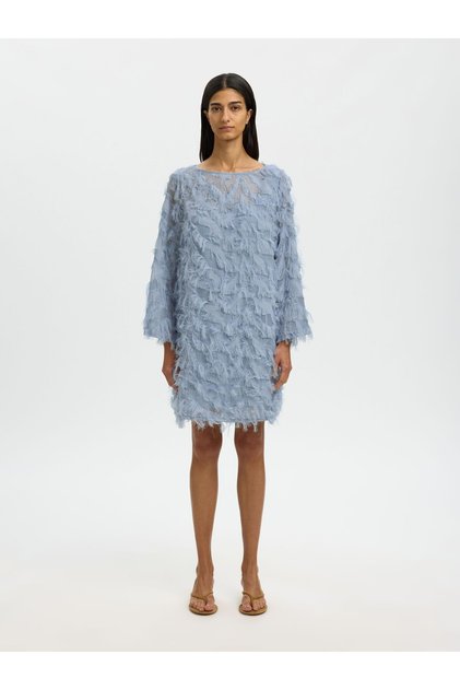 Rochie midi cu decolteu în formă de U