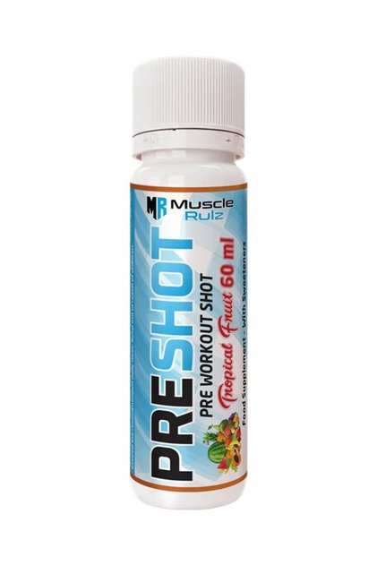 Pre Shot TROPICAL FRUIT – 60 ml Pre-Workout Boost 12/pack