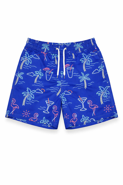 Patterned Boys' Swim Shorts