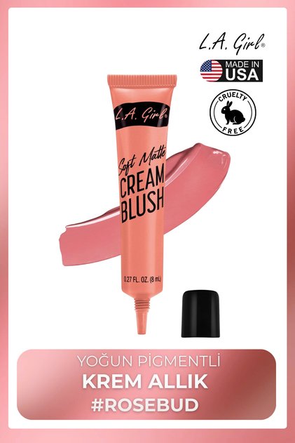 Soft Matte Cream Blush – Yoğun Pigmentli Krem Allık #Rosebud - GBL441