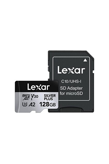 Lexar 128GB Silver Plus 205MB 4K V30 Uhsı Micro Sd Hafıza Kartı