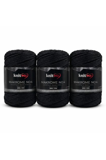 No:4 Polyester Macrame 200 Gr 215 Mt 3 Pieces
