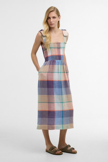 Amelie Midi Elbise MI11 Multi Check