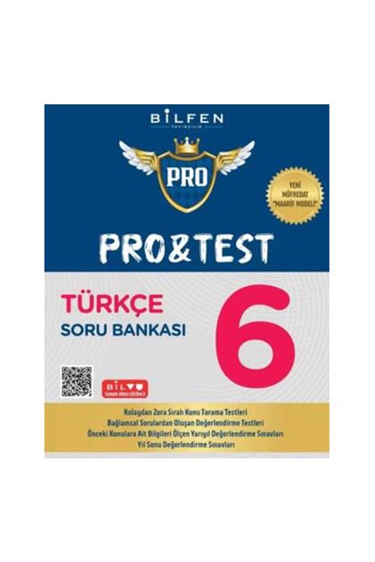 6.SINIF PRO&TEST TÜRKÇE SORU BANKASI 2025 YENİ ÜRÜN MAARİF MODEL BİLFEN YAYINCILIK