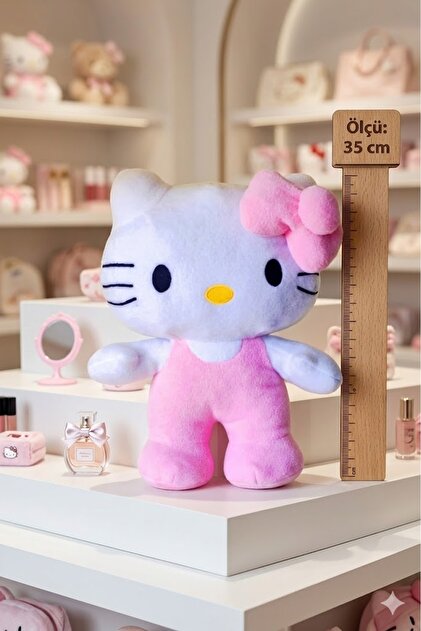 Pufline Hello Kitty Peluş Oyuncak (35 CM) pembe Yeni Seri - Fiyatı