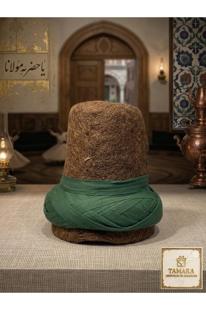 Minyatür Boy Mevlana Keçe Sarık