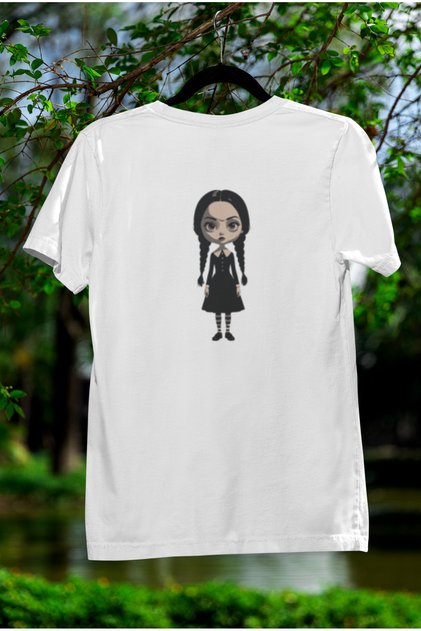 Wednesday Foreign Series Printed Crewneck Cotton Oversize Fit Unisex Short Sleeve Tshirt