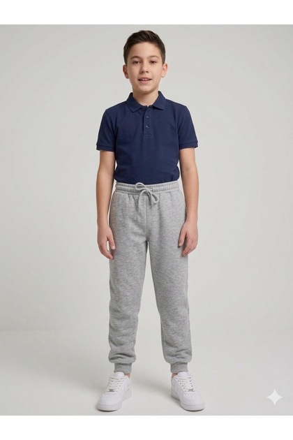 School Children's Sweatpants Gray Lycra 2 Yarns Seasonal