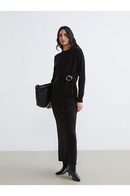 I Beli Corded Ribbed Knitwear Skirt from Freezen Store