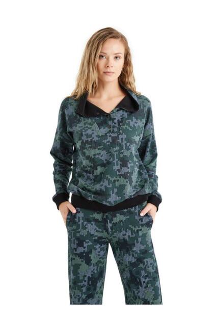 60472 Pamuklu Kadın Sweatshirt