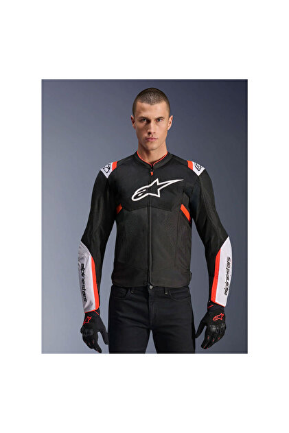 Alpinestars T-SPS Air V2 Korumalı Motosiklet Montu Siyah Beyaz