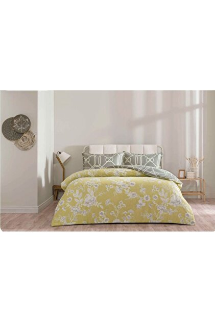 New Season Cotton Seç & Ser Single Bedding Set Oveline Yellow