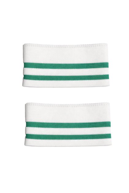 White Mint Green Striped Sleeve Cuff Knitwear Tape 2 Pieces Height 5 cm