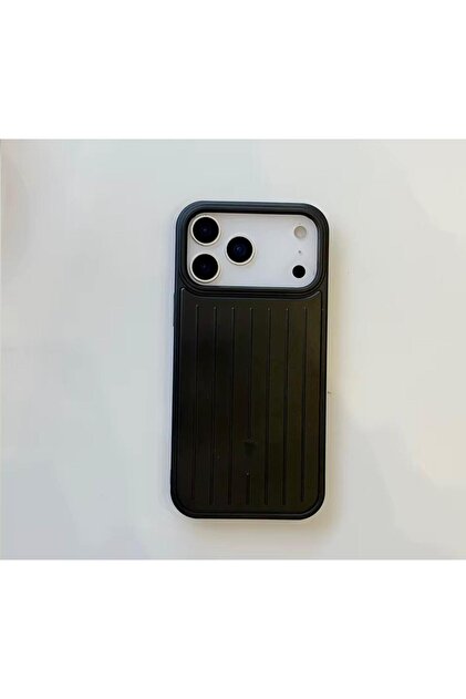 Noppax iPhone 17 Pro Compatible Rimowa Striped Premium Case Back