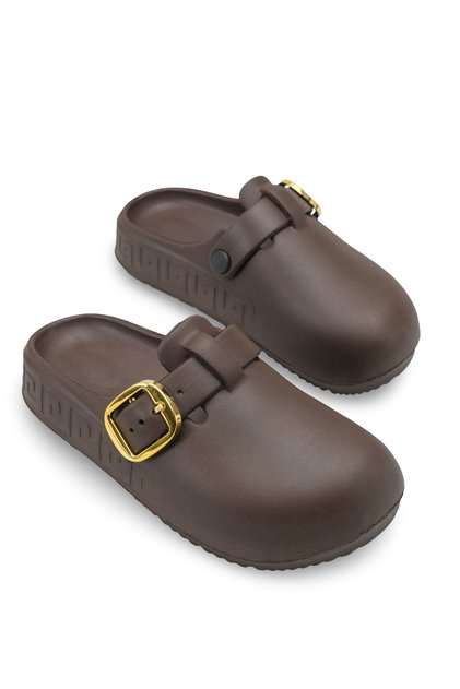 Vela Vita Women's Slippers with Fur Inside 001233 Brown Brown