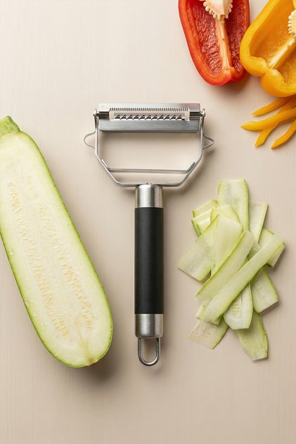 Multi-Purpose Vegetable and Fruit Peeler | Stainless Steel Julienne Peeler | Cucumber Pumpkin Carrot Apple Peeler
