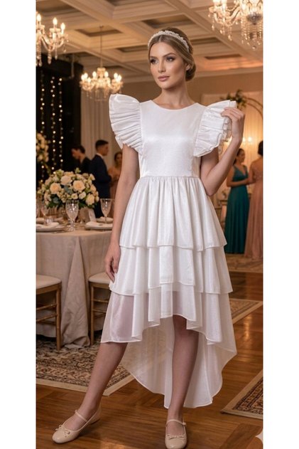 Crowned Children's Evening Dress Wedding Invitation Ball Party Graduation Birthday Celebration Evening Dress
