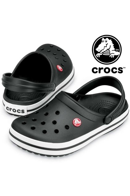 Crocband 11016 سابو حذاء طبي للأطباء والممرضات، حذاء طبي للجنسين باللون الأسود