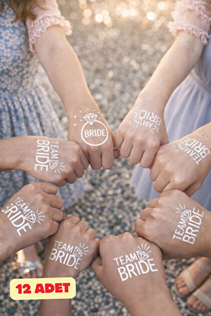 Bride To Be Yazılı Dövme Kadın Bekarlığa Veda Gelin Parti Kutlama Malzemeleri