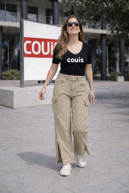 Women's High Waist Elasticated Slit Legs
