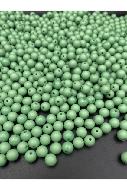 100gr Opaque Round Mint Green,Turquoise Water Green 10mm Ball Acrylic Beads,Bag Bead (~175pcs)