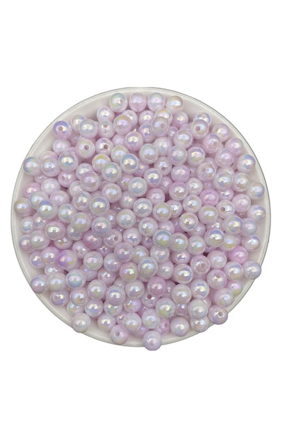 50gr 8mm Pink Marbled Pearl Beaded Pastel Pearl Beads, Jewelry Making, Hobby, Bag Beads (~200 Pieces)