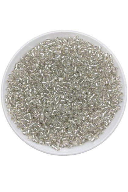 50 Gram Silver Color Glass Sand Beads, Jewelry Making Beads