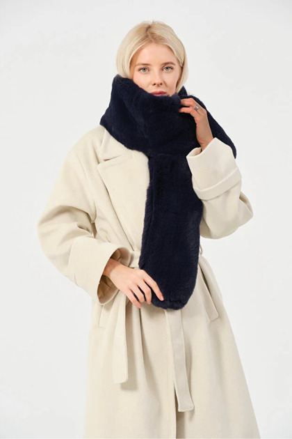 Thick Soft Furry Scarf, Winter Warm Plush Camisole Neck Collar