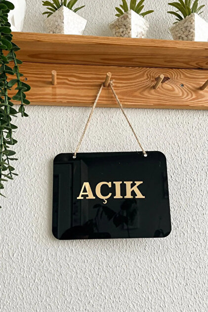Kuzeylina Mağaza Açık Kapalı Tabelası Pleksi - 20*15 Cm - 1 Adet