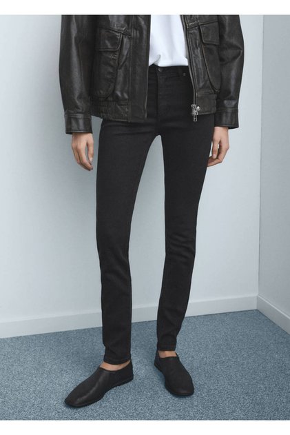 Orta belli skinny jean pantolon