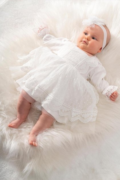 Baby Girl Mevlüt Dress Wedding Dress French Lace Mevlit Set Baby Mevlüt Set STL6565