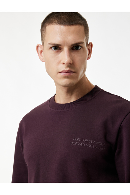 Long Sleeve Crew Neck Cotton Printed Sweatshirt