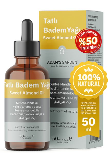Tatlı Badem Yağı %100 Saf 50ml