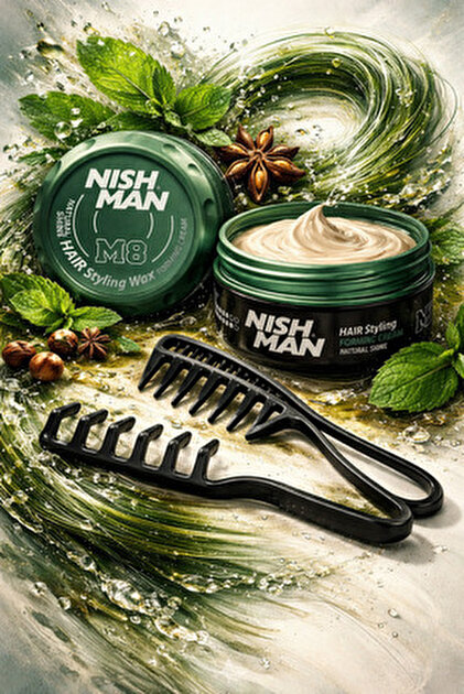 NISHMAN M4 SAÇ ŞEKİLLENDİRİCİ MAT WAX 100 ML /+ ŞEKİLLENDİRİCİ