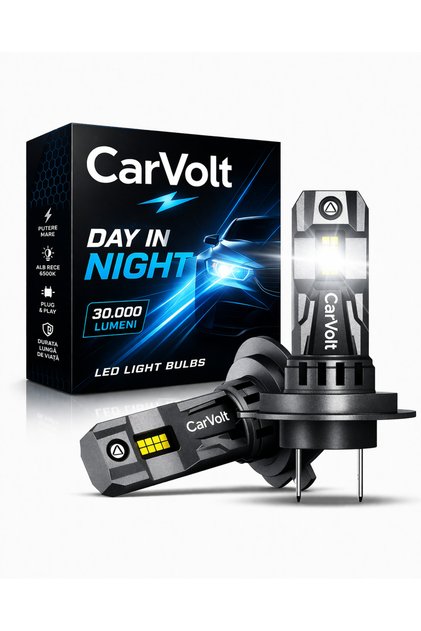 Becuri LED auto H4 300W 30.000LM – Set faruri LED 6000K Plug & Play