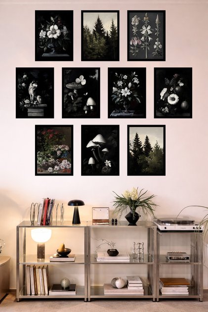 10-Frame Look Kitchen |   Modern |   Retro Wall Poster Painting Set – 15X20 cm Mdf Uv Printing