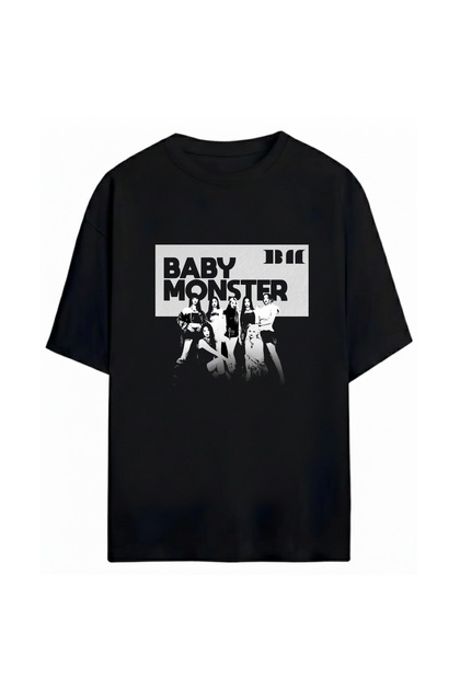 SVART WEAR BabyMonster K-Pop Unisex Oversize %100 Pamuklu T-Shirt