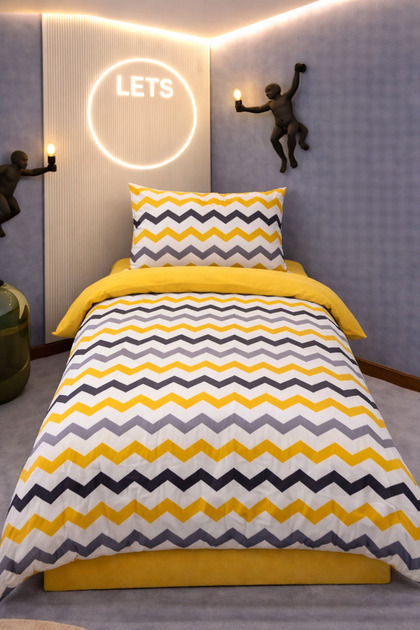 Single Patterned Duvet Cover Set | Cotton | Sheetless Set |