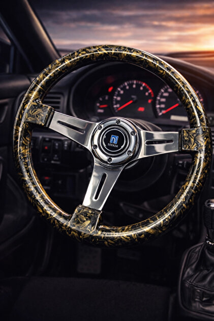 carlone Momo Tip Direksiyon Gold Carbon Fiber Dizayn 35cm İthal
