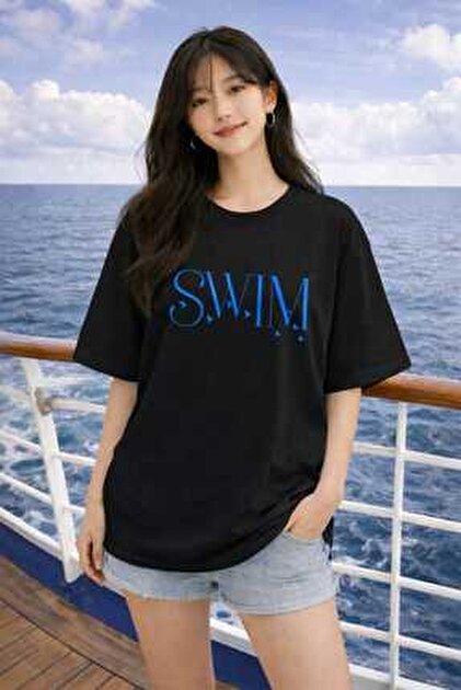 Presmono Kadın Siyah Arirang World Tour Bts T-Shirt 596043tt
