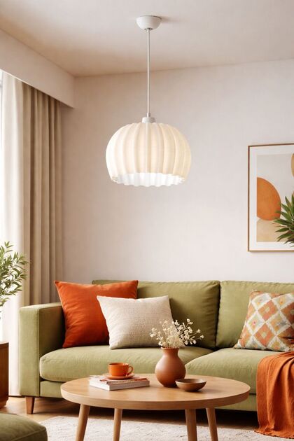 Dolce Sarkıt Avize 25 cm Beyaz Modern Tavan Lambası Pinterest Tarzı