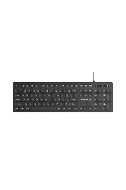 Tastatura cu fir, interfata USB, 104 taste, material ABS, US Layout, lungime cablu 1.5m PVC